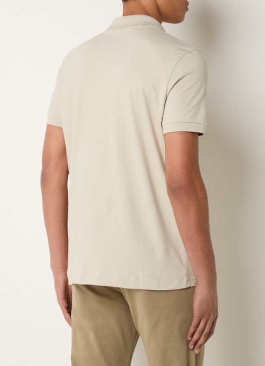BOSS Slim-fit polo van stretchkatoen met logopatch - achterkant 3 light beige-271 / beige