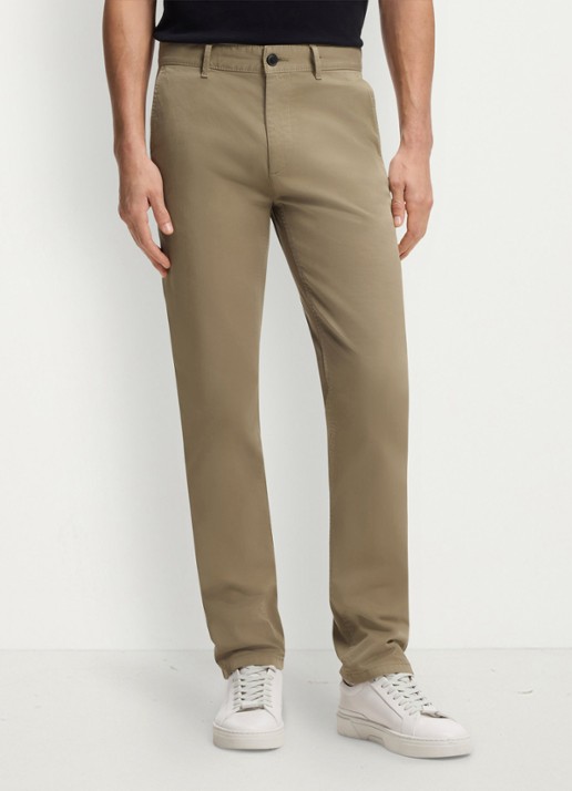 BOSS Slim-fit satijnen chino van stretchkatoen