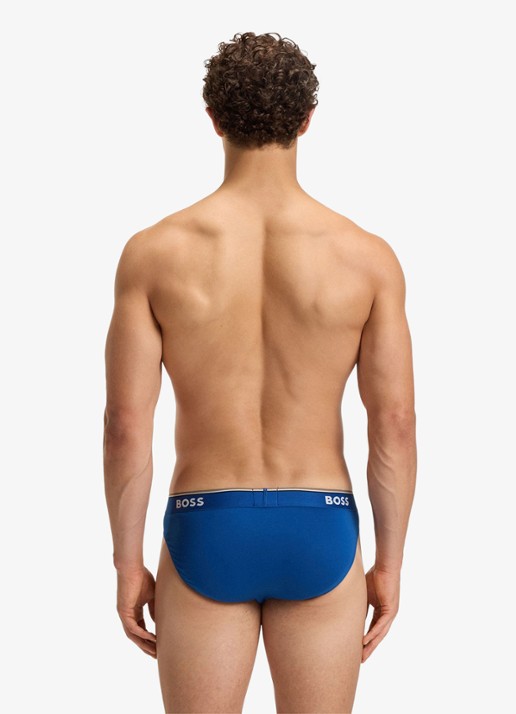 BOSS Slip met logoband in 3-pack - achterkant 6 blauw