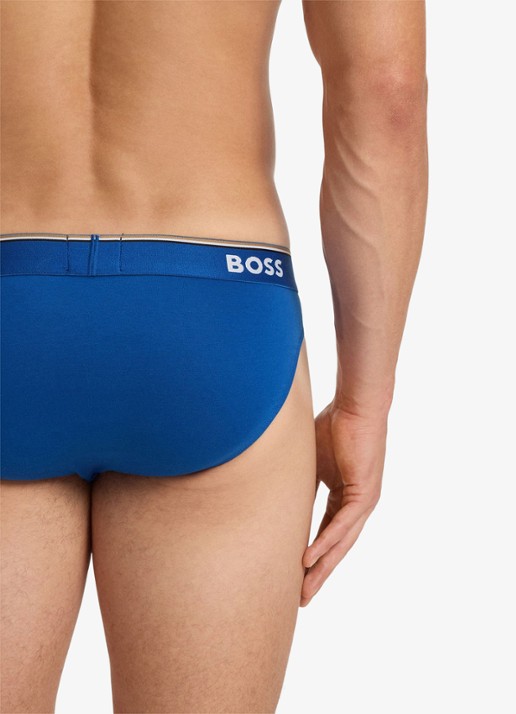 BOSS Slip met logoband in 3-pack - detail 5 blauw