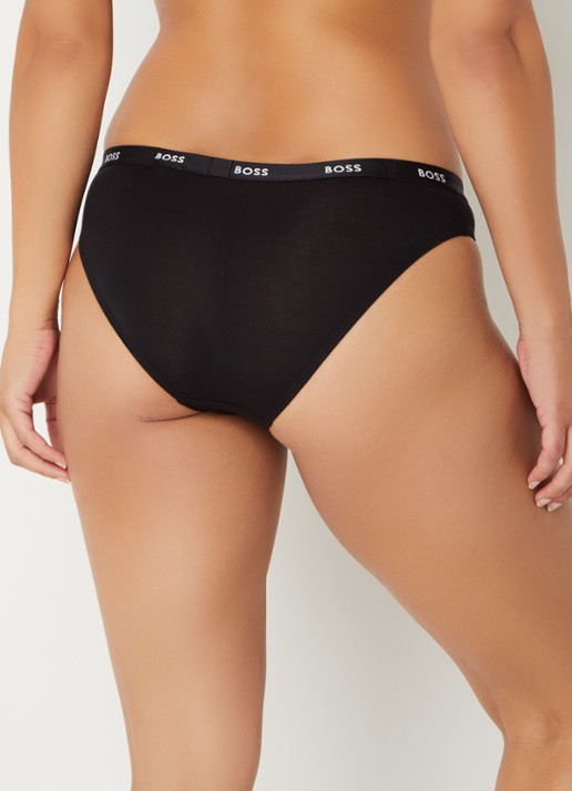 BOSS Slip met logoband - achterkant 5 zwart