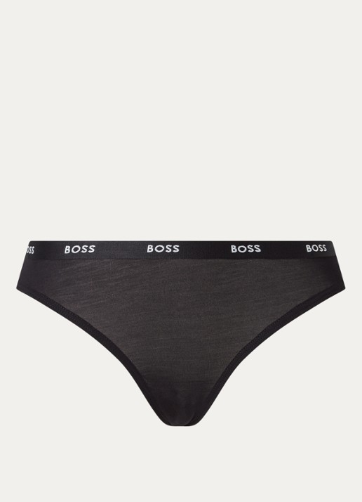 BOSS Slip met logoband - voorkant 3 zwart