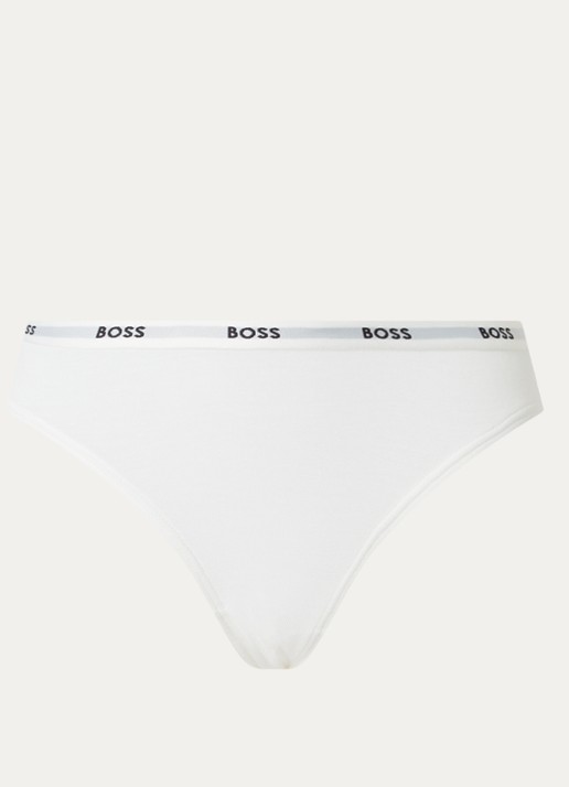 BOSS Slip met logoband - voorkant 3 wit