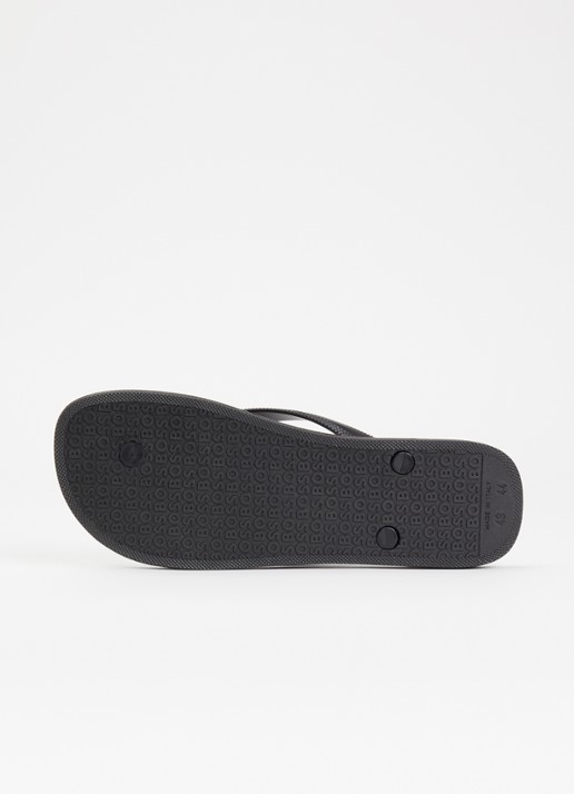 BOSS Slipper met logo - detail 5 zwart