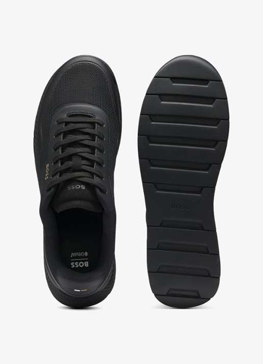 BOSS Sneaker met logo - achterkant zwart