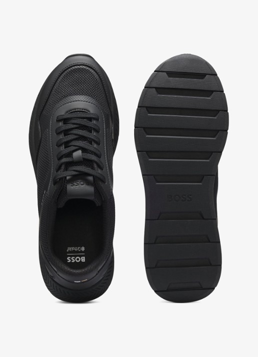 BOSS Sneaker met logo - achterkant 3 zwart