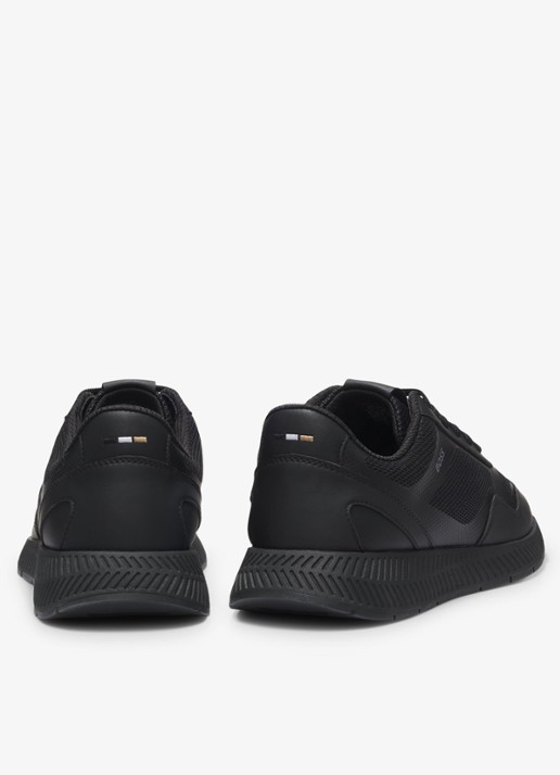 BOSS Sneaker met logo - achterkant 3 zwart
