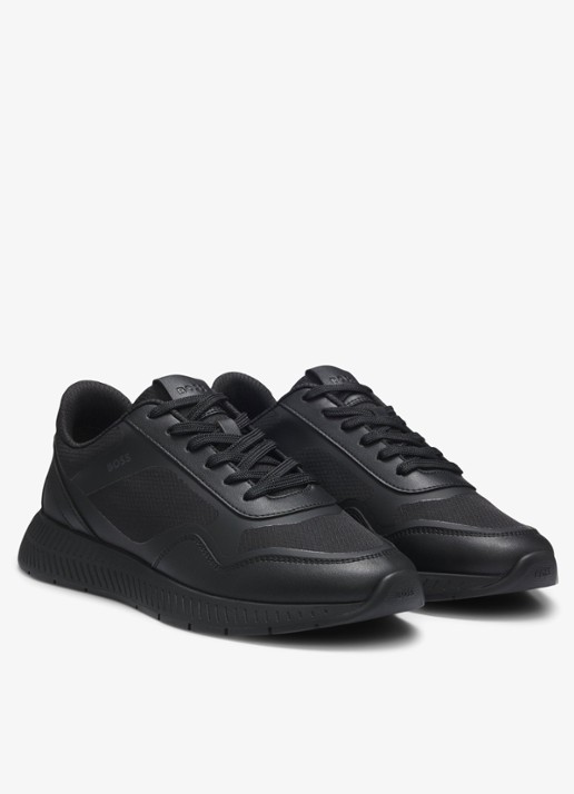 BOSS Sneaker met logo - detail 3 zwart
