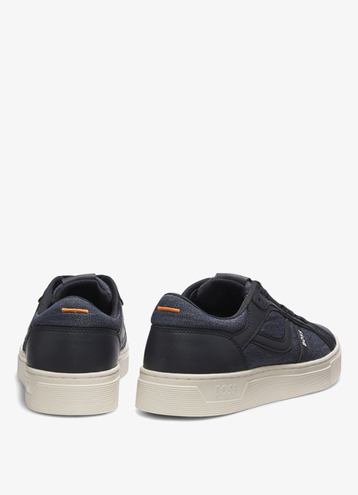 BOSS Sneaker met logo - detail 3 donkerblauw