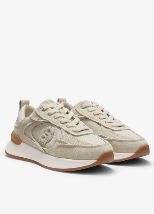 BOSS Sneaker met logo - detail 4 beige