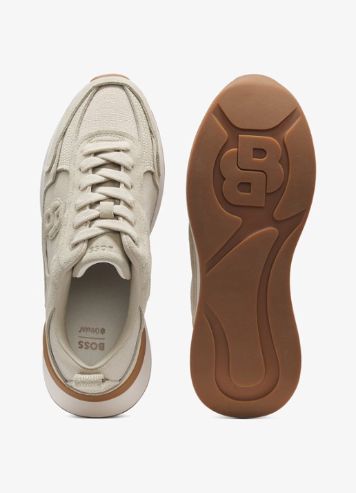 BOSS Sneaker met logo - detail 5 beige