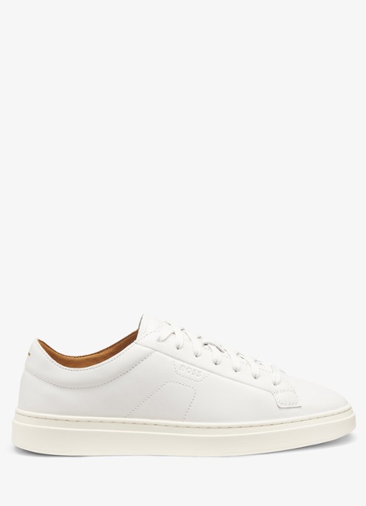BOSS Sneaker van leer met logo
