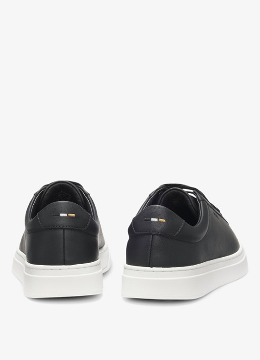 BOSS Sneaker van leer - achterkant zwart