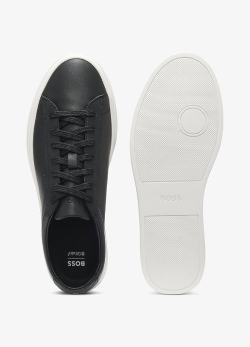 BOSS Sneaker van leer - detail 5 zwart