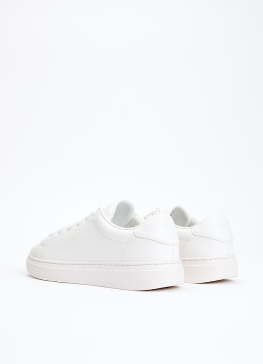 BOSS Sneaker van leer - achterkant 2 wit