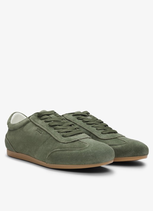 BOSS Sneaker van suède - detail 5 groen