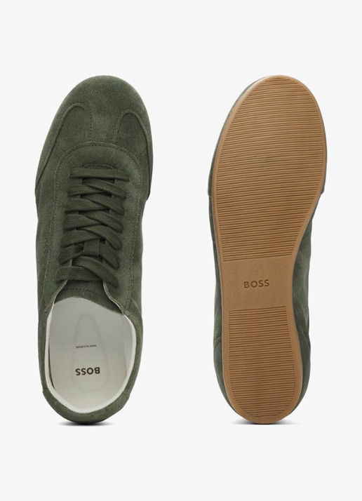 BOSS Sneaker van suède - detail 8 groen