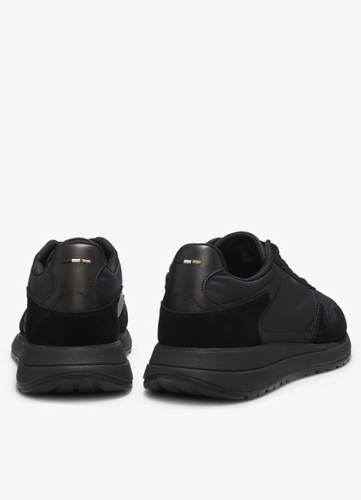 BOSS Sneakers met details van suède - detail 4 zwart