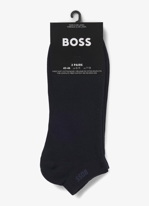 BOSS Sokken in 2-pack - voorkant 3 donkerblauw