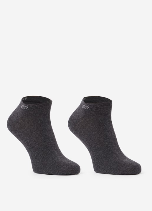 BOSS Sokken in 2-pack - voorkant antraciet