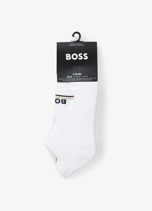 BOSS Sokken in katoenblend in 2-pack - achterkant 2 wit