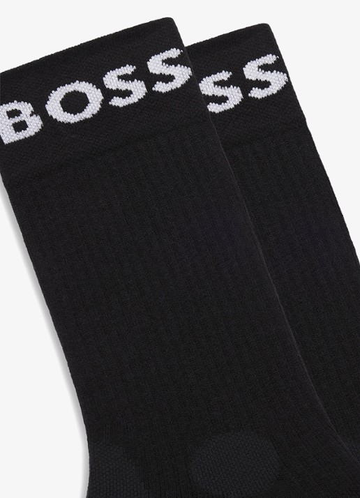 BOSS Sokken met logo in 2-pack - detail 3 zwart