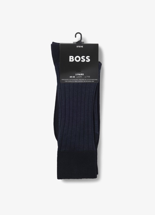 BOSS Sokken met logo in 2-pack - detail 2 dark blue-401 / blauw