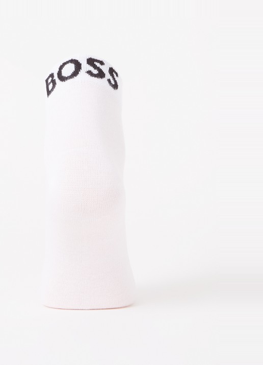 BOSS Sokken met logo in 2-pack - voorkant 2 white-100 / wit