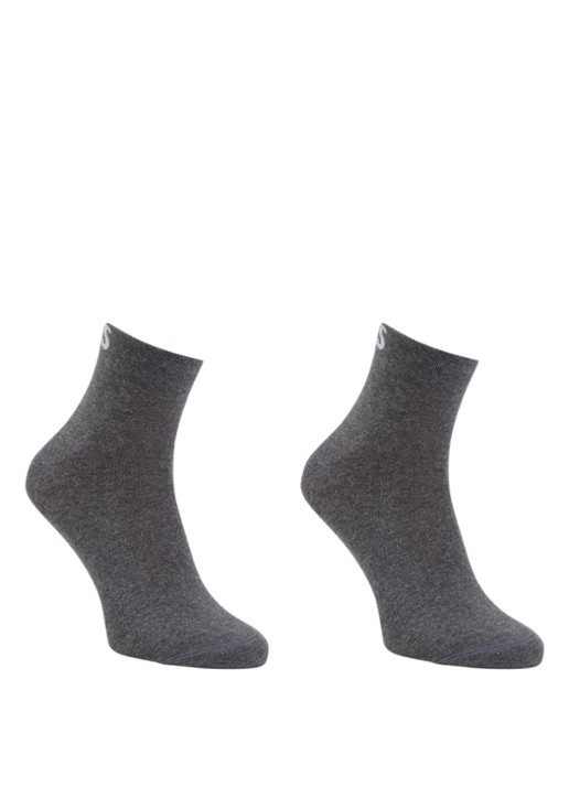 BOSS Sokken met logo in 2-pack - voorkant 2 medium grey-031 / grijs