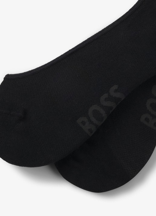 BOSS Sokken met logo in 2-pack - detail zwart