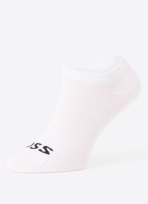BOSS Sokken met logo in 3-pack - detail wit