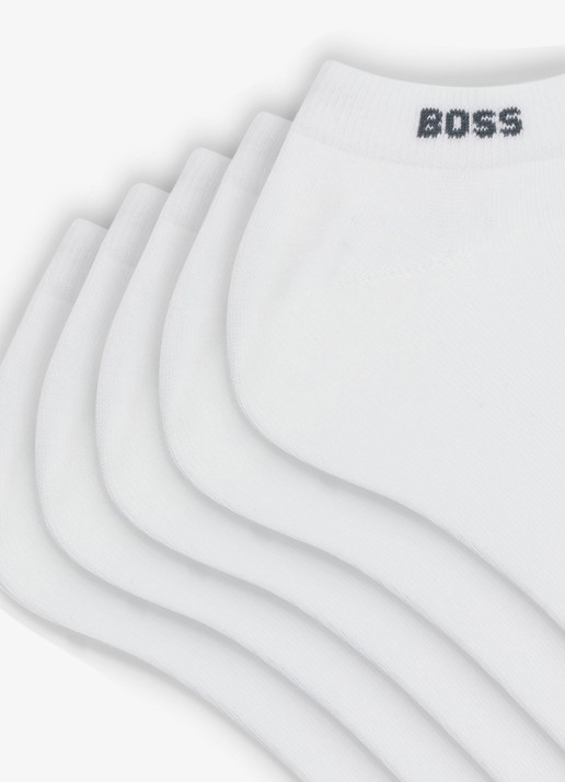 BOSS Sokken met logo in 5-pack - detail white-100 / wit