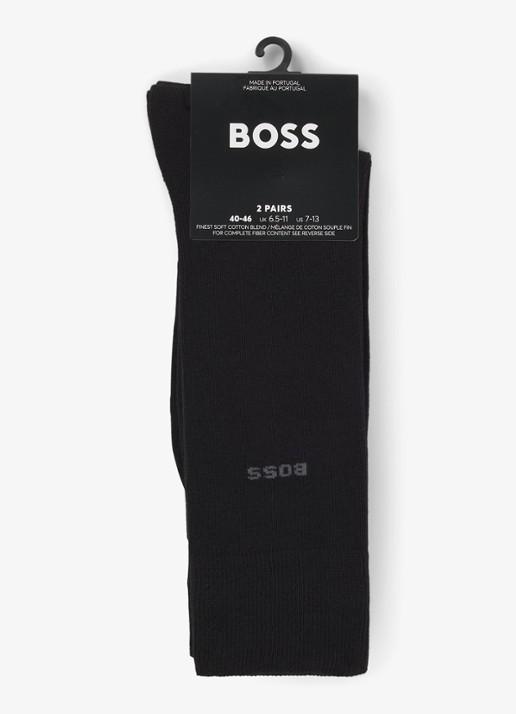 BOSS Sokken met logo in 5-pack  - voorkant 3 dark blue-401 / blauw