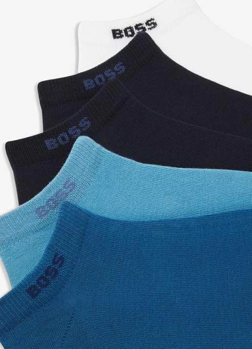 BOSS Sokken met logo in 5-pack - detail 3 bright blue-439 / blauw