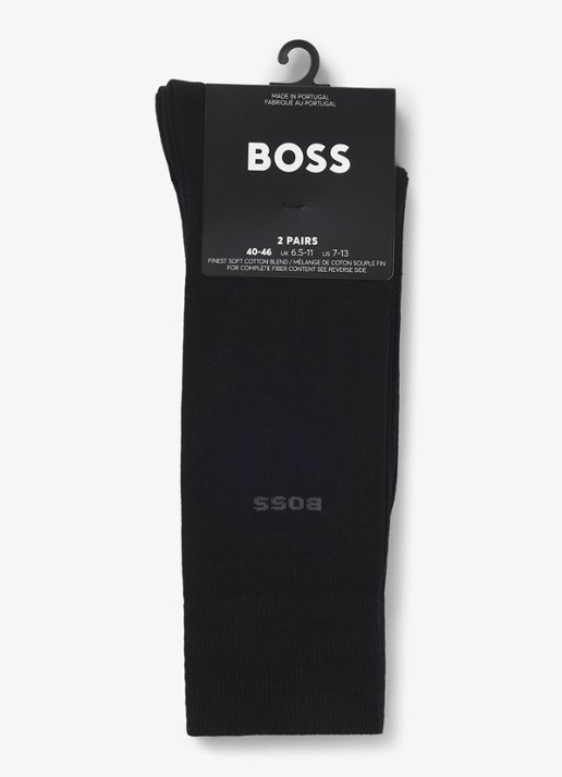 BOSS Sokken met logo - voorkant 3 zwart