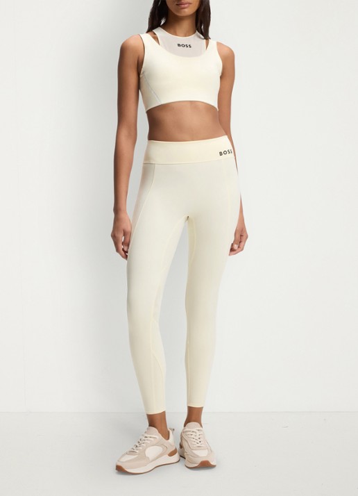 BOSS Sport bh met mesh - voorkant 2 creme