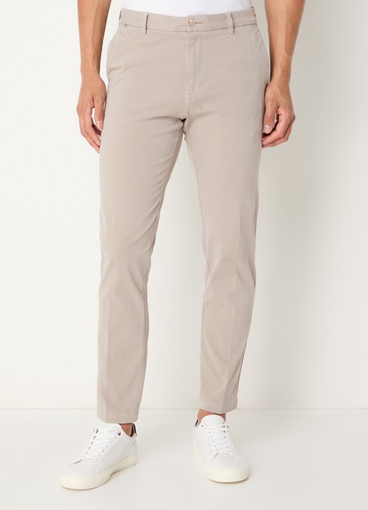 BOSS Straight fit chino met stretch