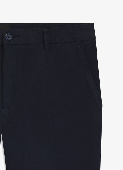 BOSS Straight fit chino met stretch - detail 4 dark blue-404 / blauw
