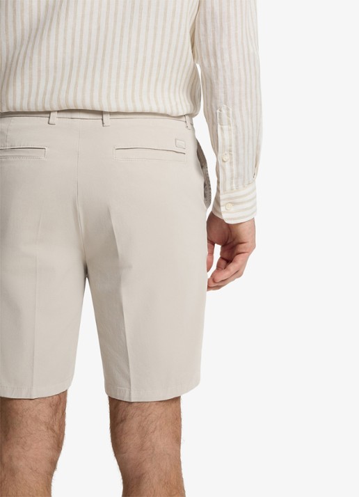 BOSS Straight fit korte broek met steekzakken - detail 2 beige