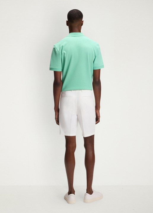 BOSS Straight fit korte broek met steekzakken - achterkant wit