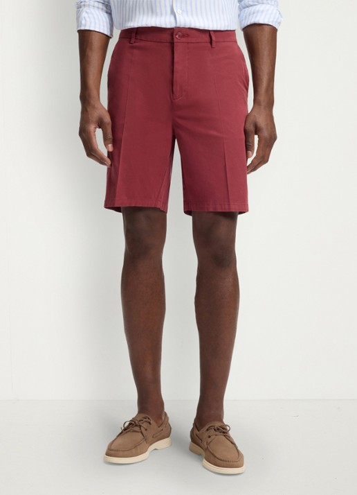 BOSS Straight fit korte broek met steekzakken