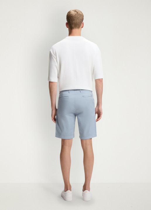 BOSS Straight fit korte chino met steekzakken - detail 4 light/pastel blue-458 / blauw