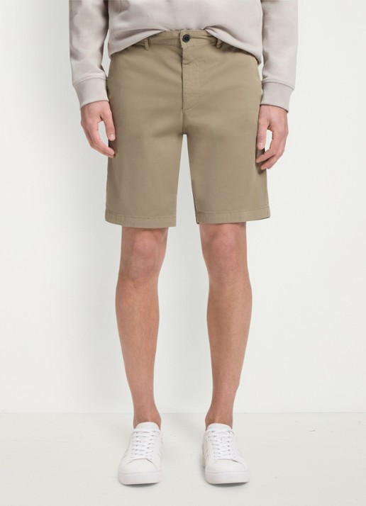 BOSS Straight fit korte chino met steekzakken