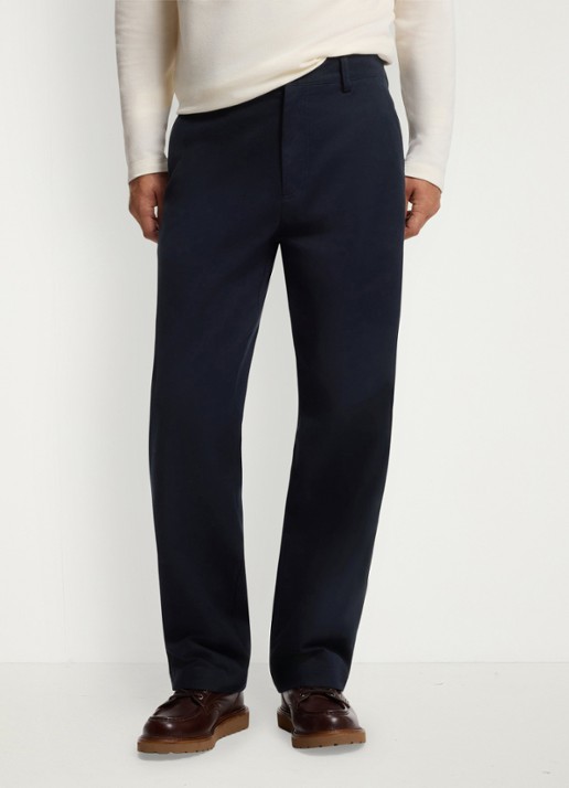 BOSS Straight fit pantalon met steekzakken