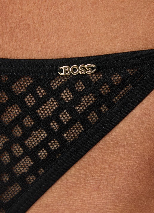 BOSS String van kant - detail 5 zwart