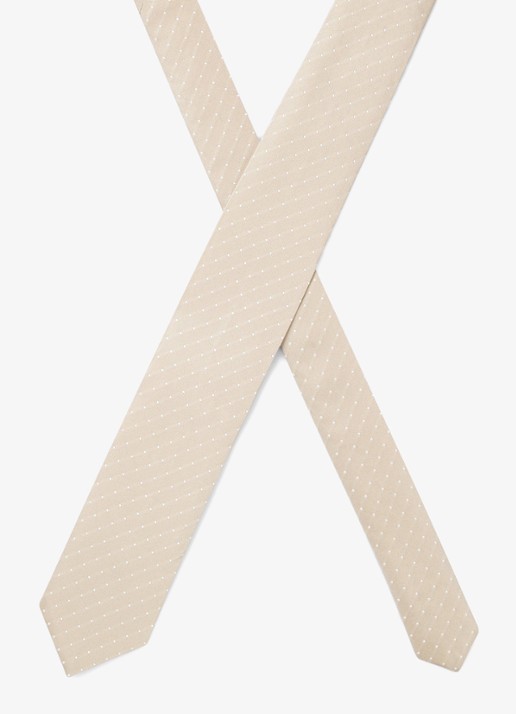 BOSS Stropdas van zijde  - detail 4 beige