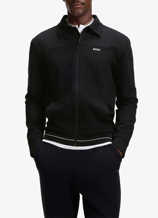 BOSS SW_Member sweatvest met steekzakken