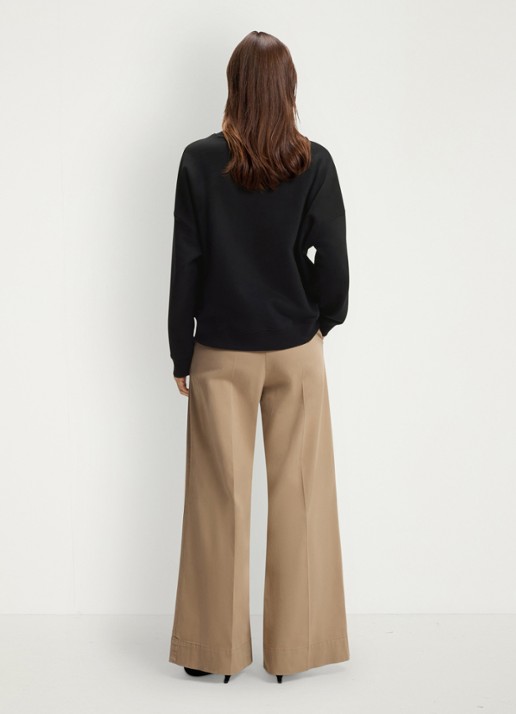BOSS Sweater met logo - achterkant 2 zwart