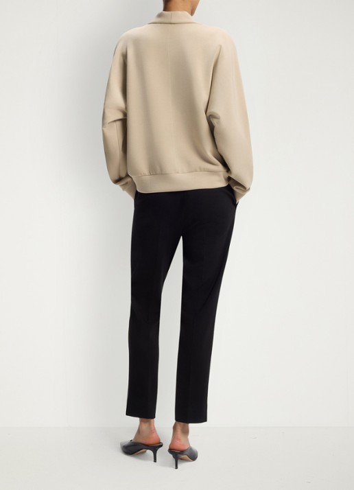 BOSS Sweater met opstaande kraag - achterkant 5 beige