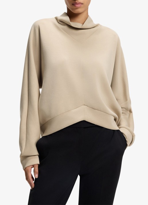 BOSS Sweater met opstaande kraag